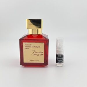 2mL Perfume Sample MAISON FRANCIS KURKDJIAN Baccarat Rouge 540 Extrait de Parfum